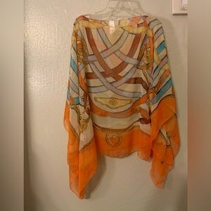 🍸 Martini brand (?) beach cover up. Free Size. Cinched to create sleeves